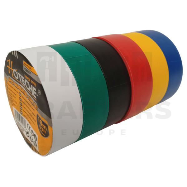 Szigetelőszalag klt. 10mx17mm-es 6db-os vegyes színben Hoteche