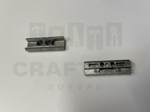 GU záródarab, Euronut 7/8x4 mm, 9V, cink ezüst