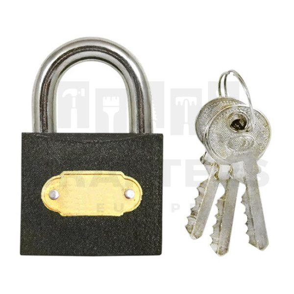 vaslakat 38mm fekete 3 kulcs