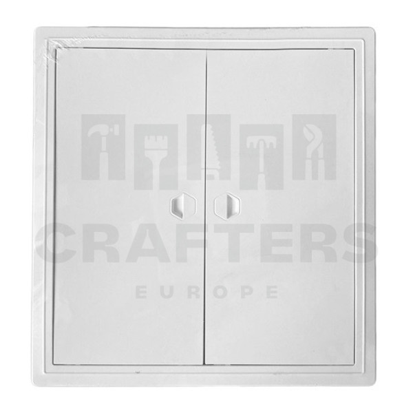 szervízajtó 400x400mm műanyag fehér