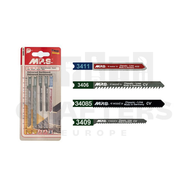 MPS univerzális szúrófűrészlap vegyes készlet fára/fémre 5r. 3491-5