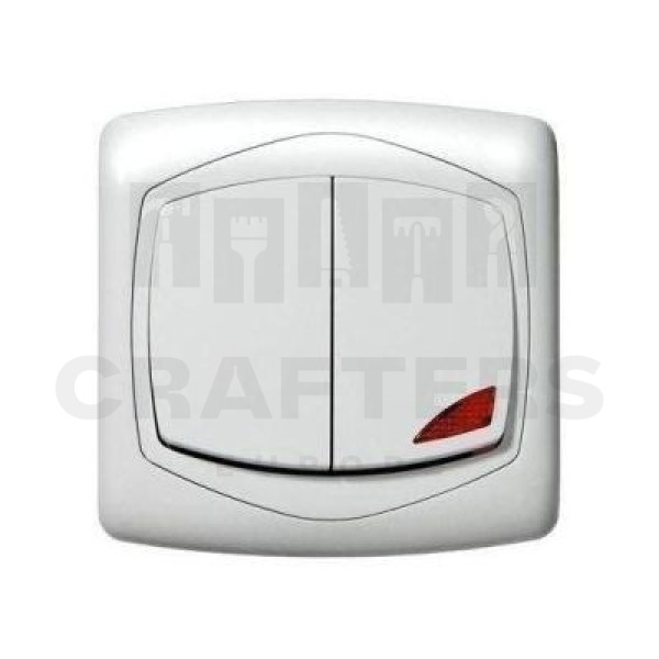 Ton 105J csillárkapcsoló jelzőfényes fehér