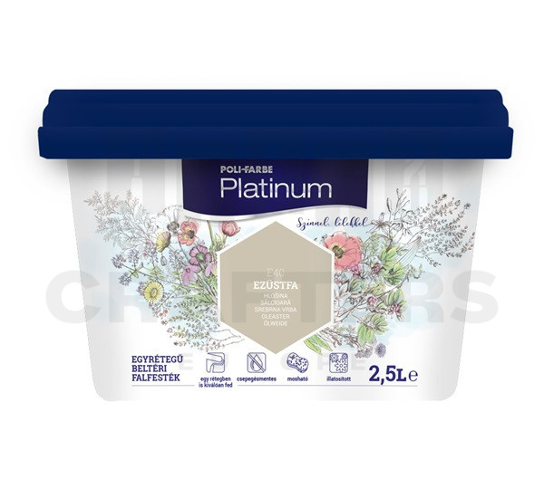 Platinum falfesték Ezüstfa E40 2,5 L