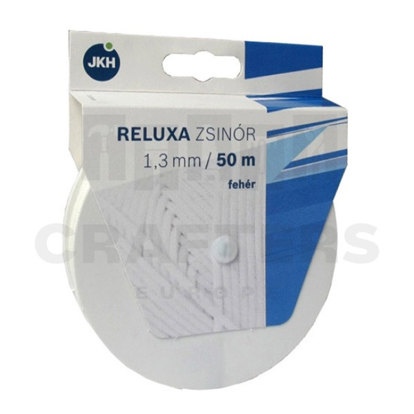 SB reluxa zsinór 1,3mm fehér 50fm