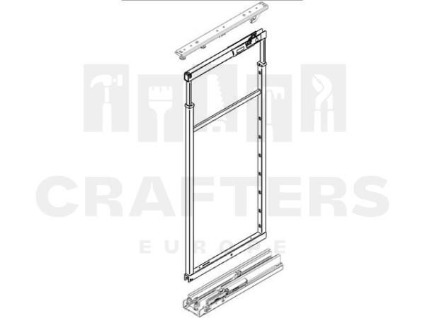 BELSŐ FÉMRÁCS CE1205 120 KG KAMRAPOLC VASALAT 1070/1500x487mm SZÜRKE