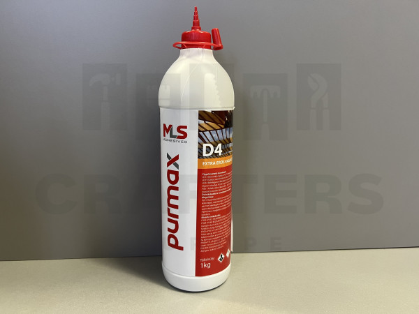 Faipari ragasztó Purmax D4 egykomponensű PU ragasztó 1 kg