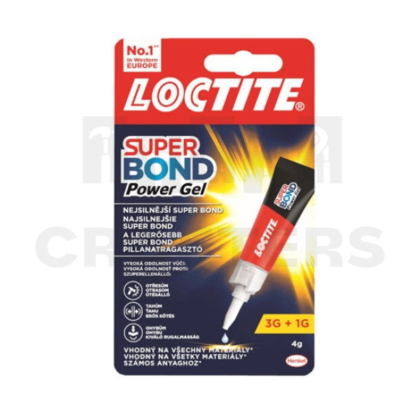 pillanatragasztó LOCTITE Super Bond Power Gél 3+1g