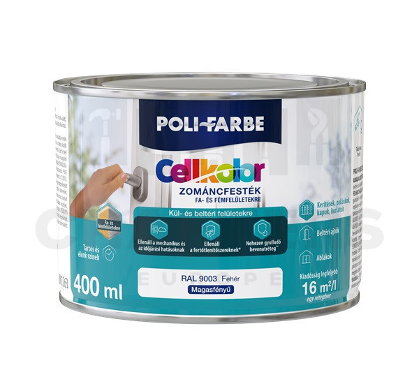 Cellkolor mf. zománc Fehér RAL 9003 0,4L