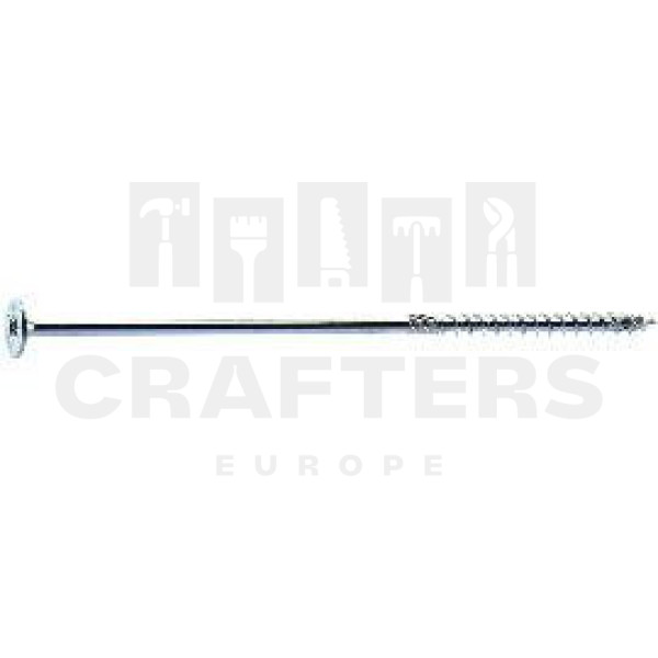 Szerkezetépítő csavar 8x200 tányérfejű torx EZÜST Dobozban (50db)
