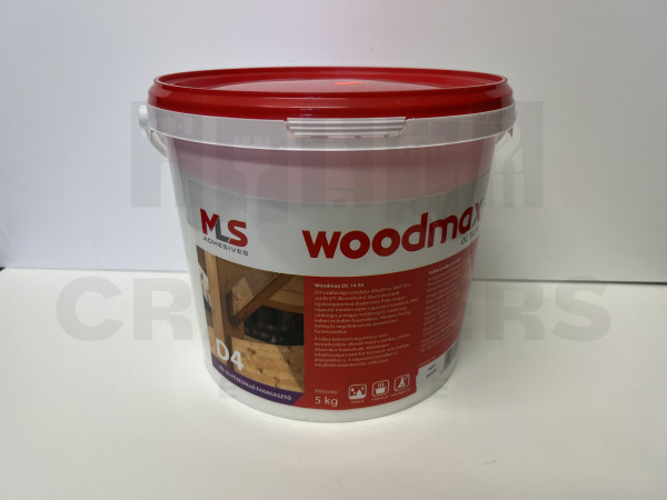Faipari ragasztó Woodmax D4 vízálló 5 kg