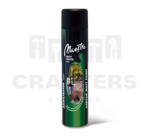 Maestro matt fekete 9004 aer. 600ml